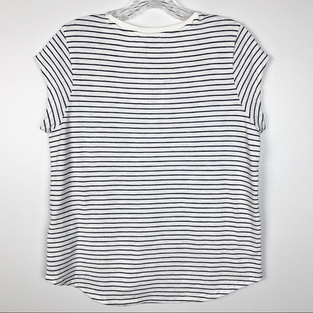 Joie The Hamptons Striped Crew Neck Tee S D10 - Picture 3 of 5